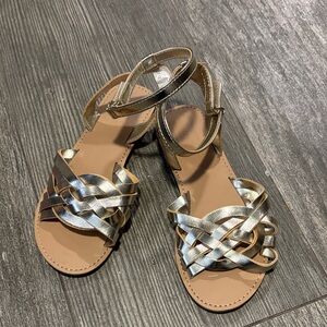 Crazy 8 Gold Strappy Sandals